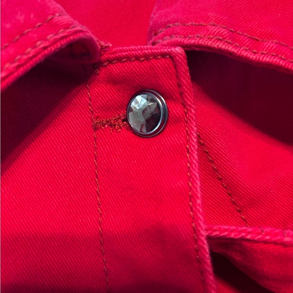 Code Bleu crimson red XL denim jacket. EC - Picture 4 of 10